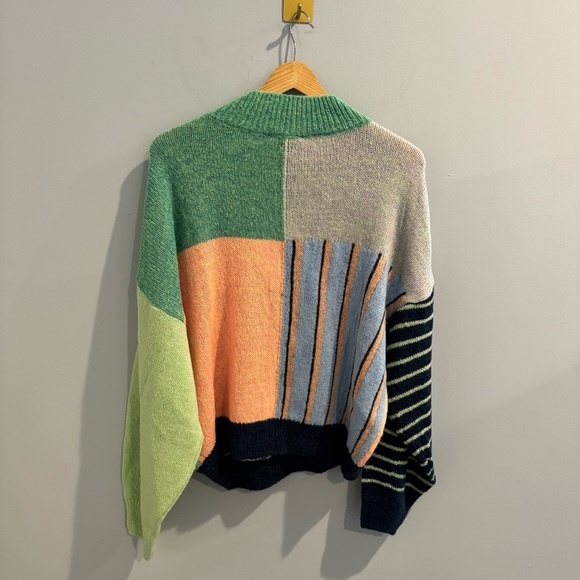 NWT Stine Goya Adonis Jacquard Knit Sweater in Multicolor, Size L - Picture 8 of 11